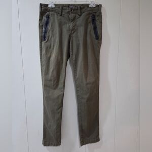 Express Slim Men's Olive Pants, 30x32